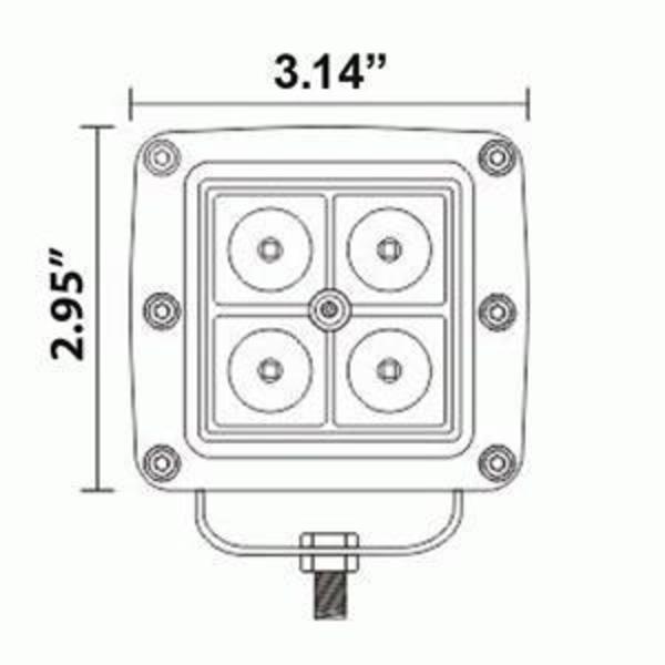 Metra Electronics 3 INCH 6 LED CUBE 2 LIGHT KIT HE-CL32PK